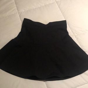 Madewell black flair mini skirt size 2